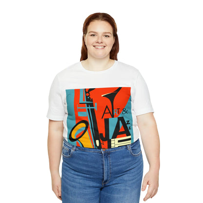 Art & Jazz Vintage Graphic T-Shirt | Unisex Jersey Short Sleeve Tee 