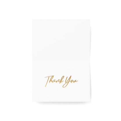 Art Deco Thank You Cards | Blank Thank You Cards | Luxury Thank You Cards  (1, 10, 30, and 50pcs) 