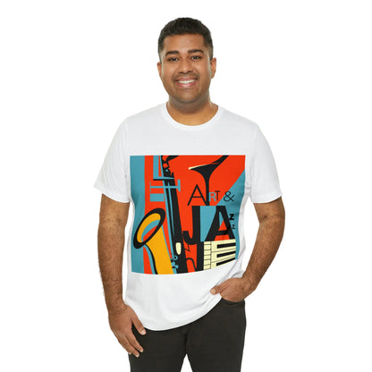 Art & Jazz Vintage Graphic T-Shirt | Unisex Jersey Short Sleeve Tee 