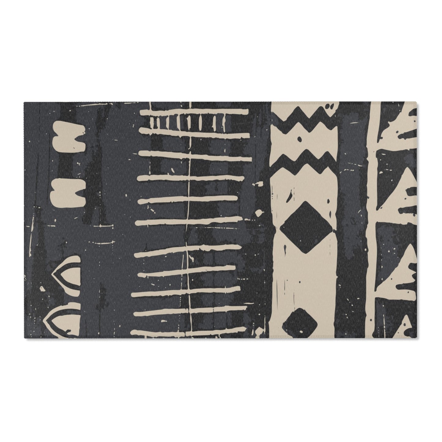 African Mudcloth Area Rug