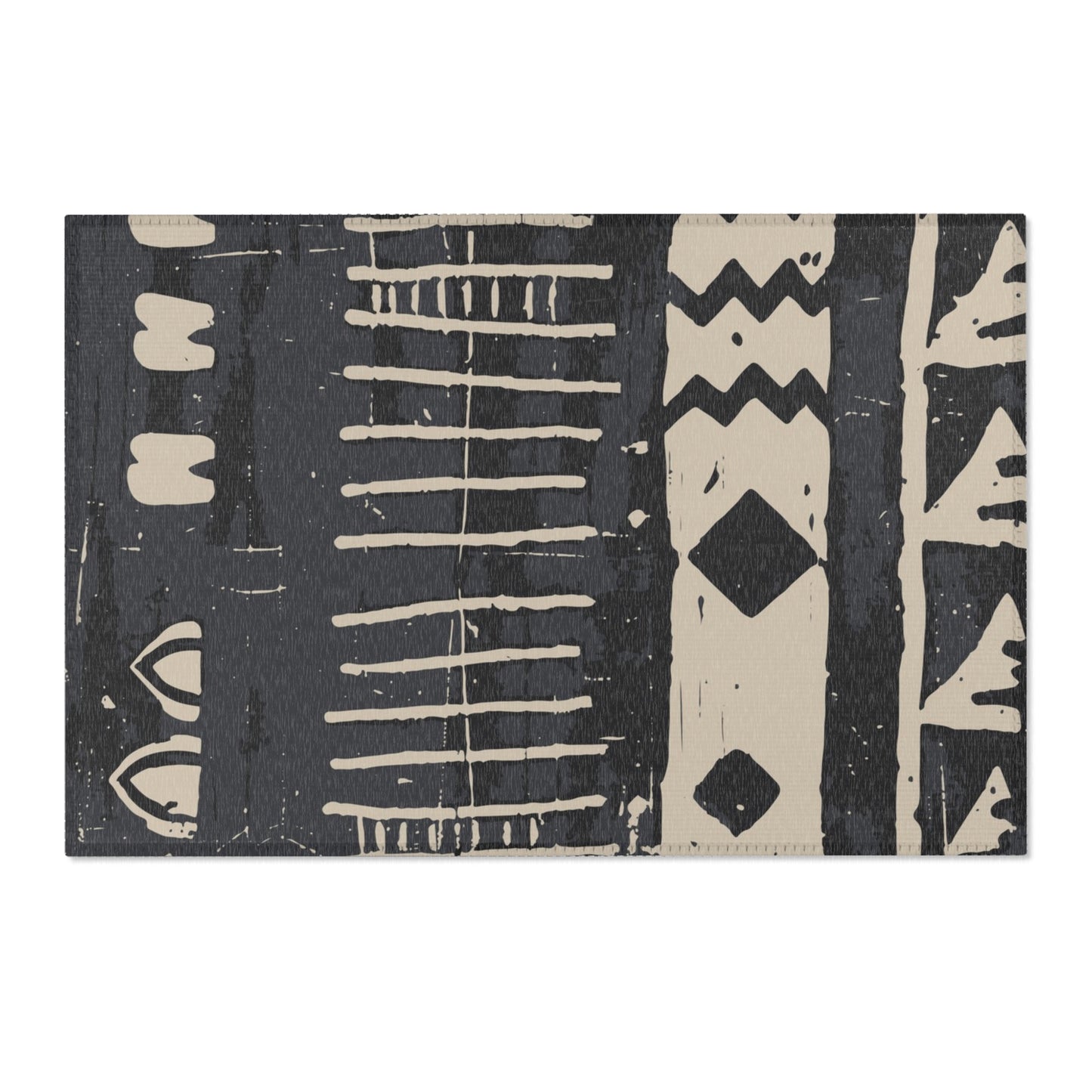 African Mudcloth Area Rug