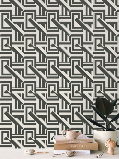 Black & Beige Wallpaper