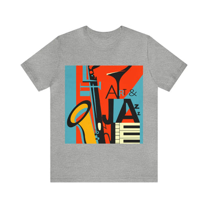 Art & Jazz Vintage Graphic T-Shirt | Unisex Jersey Short Sleeve Tee 