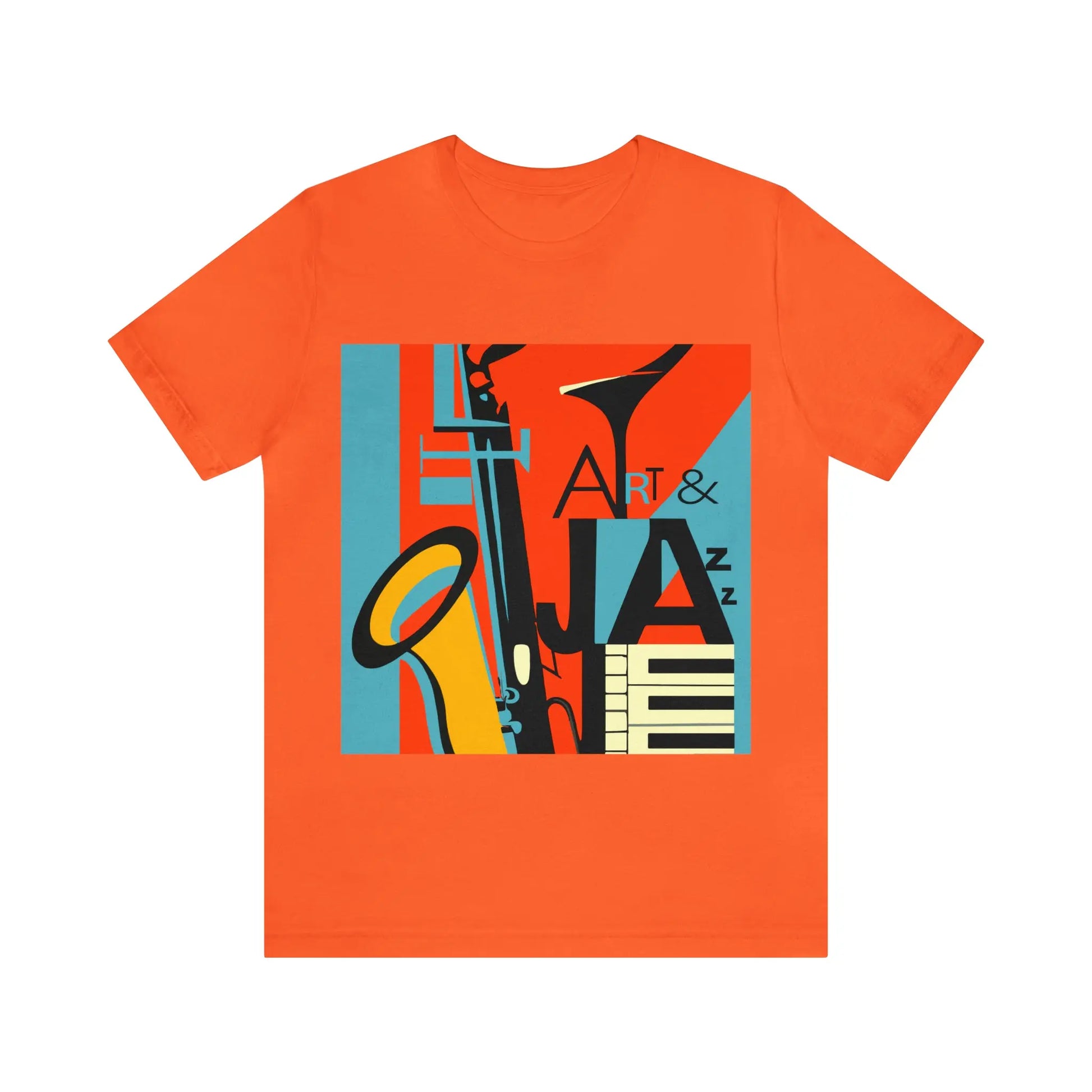 Art & Jazz Vintage Graphic T-Shirt | Unisex Jersey Short Sleeve Tee 