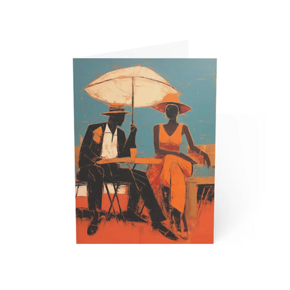 Adventurous Love Greeting Card | Black Love Greeting Cards for Valentine's Day | Valentine's Day Cards for Him | Valentine's Day Cards for Her  (1, 10, 30, and 50pcs) 