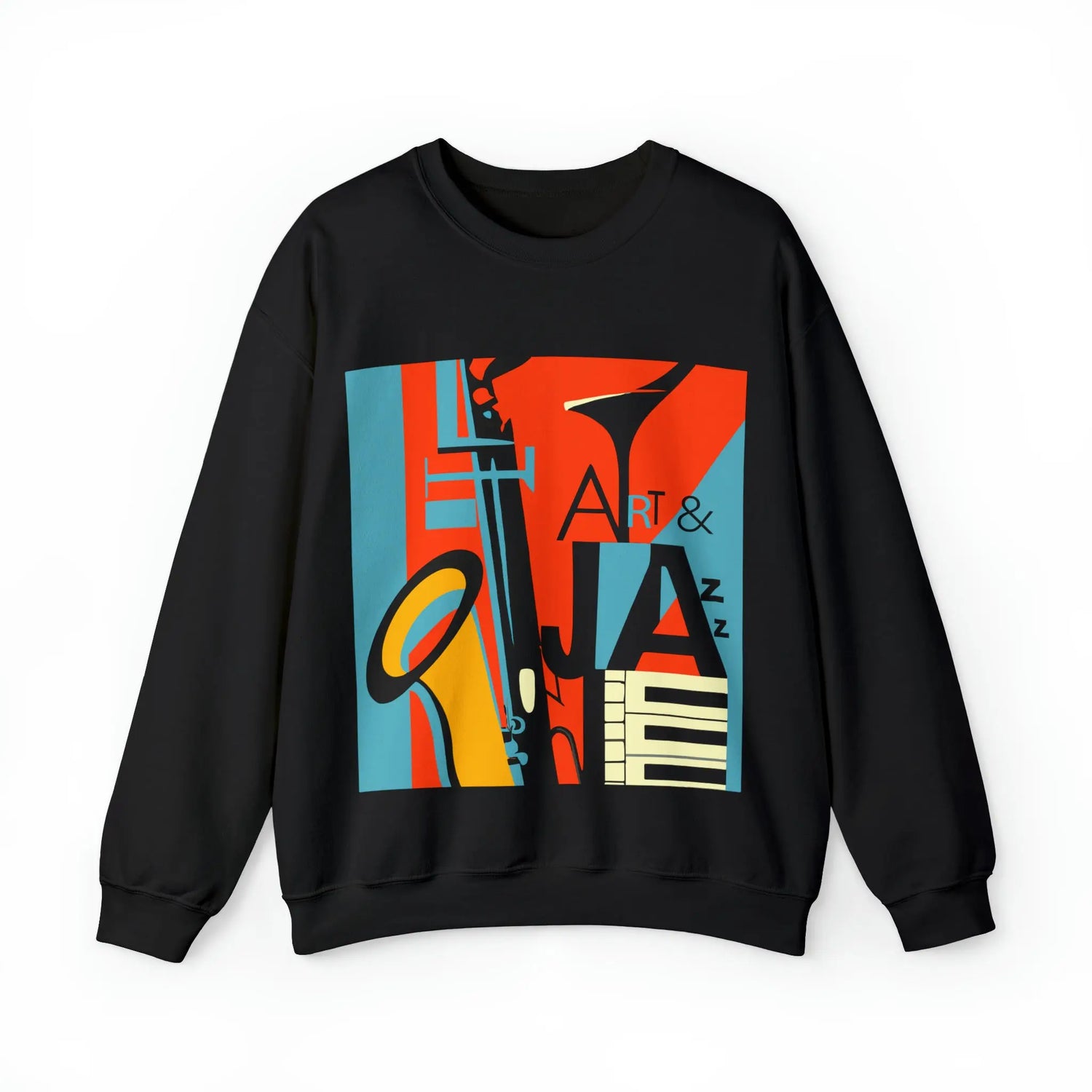 Art & Jazz Vintage Sweatshirt | Unisex Heavy Blend™ Crewneck Sweatshirt 