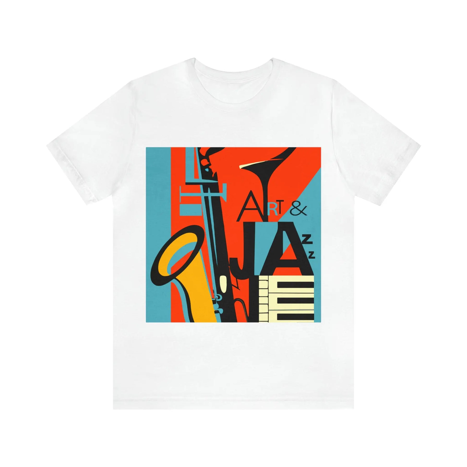 Art & Jazz Vintage Graphic T-Shirt | Unisex Jersey Short Sleeve Tee 