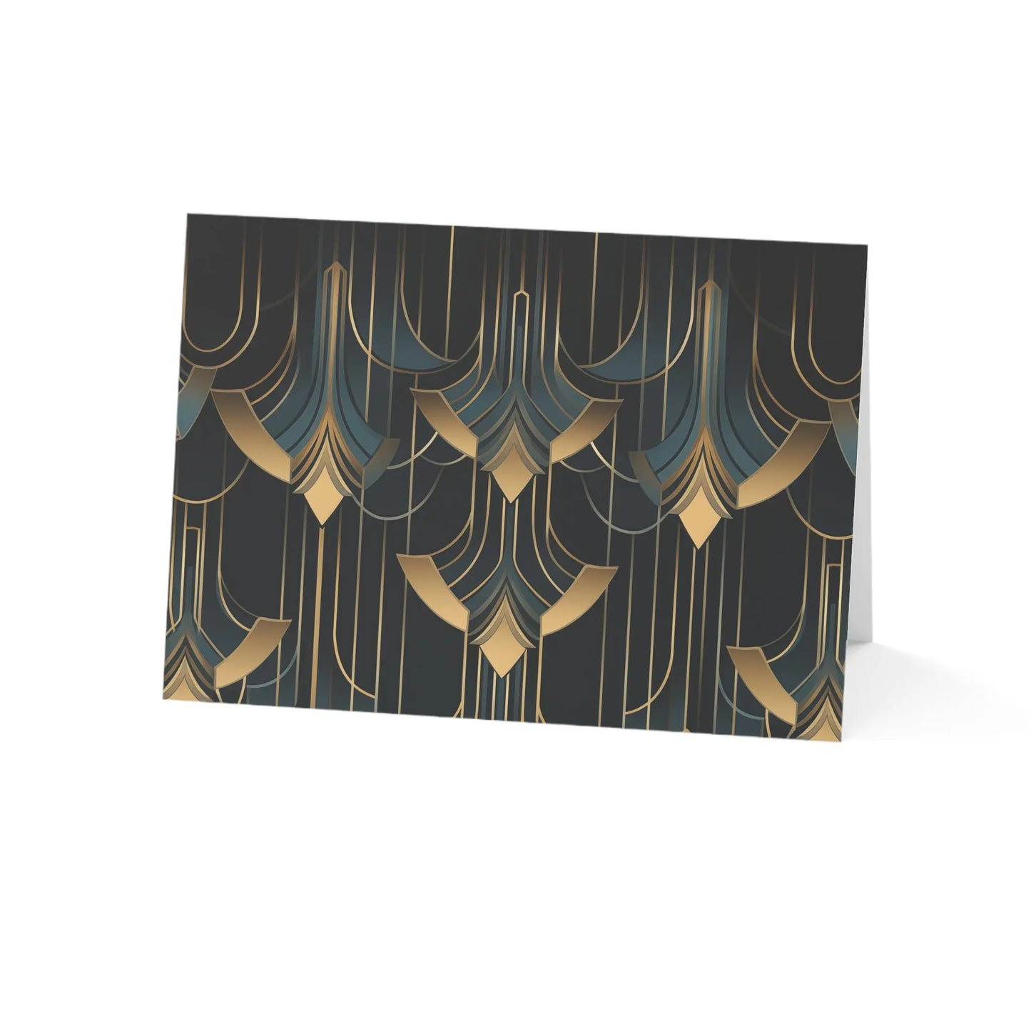 Art Deco Thank You Cards | Blank Thank You Cards | Luxury Thank You Cards  (1, 10, 30, and 50pcs) 