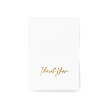 Art Deco Thank You Cards | Blank Thank You Cards | Luxury Thank You Cards  (1, 10, 30, and 50pcs) 
