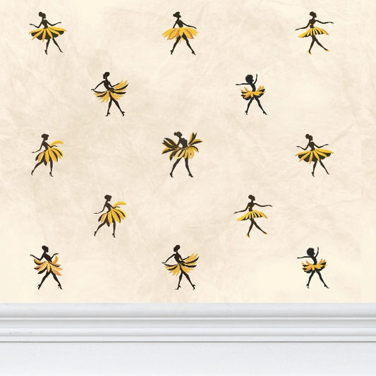 The Dancers, Josephine Baker-Inspired Minimalist Wallpaper
