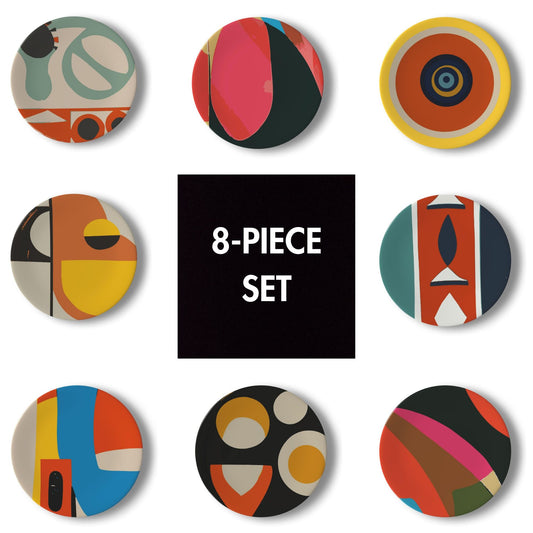 The Vibrant Abstract Ceramic - Assorted Set