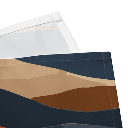 Abstract Mountain Landscape Cloth Napkin Set