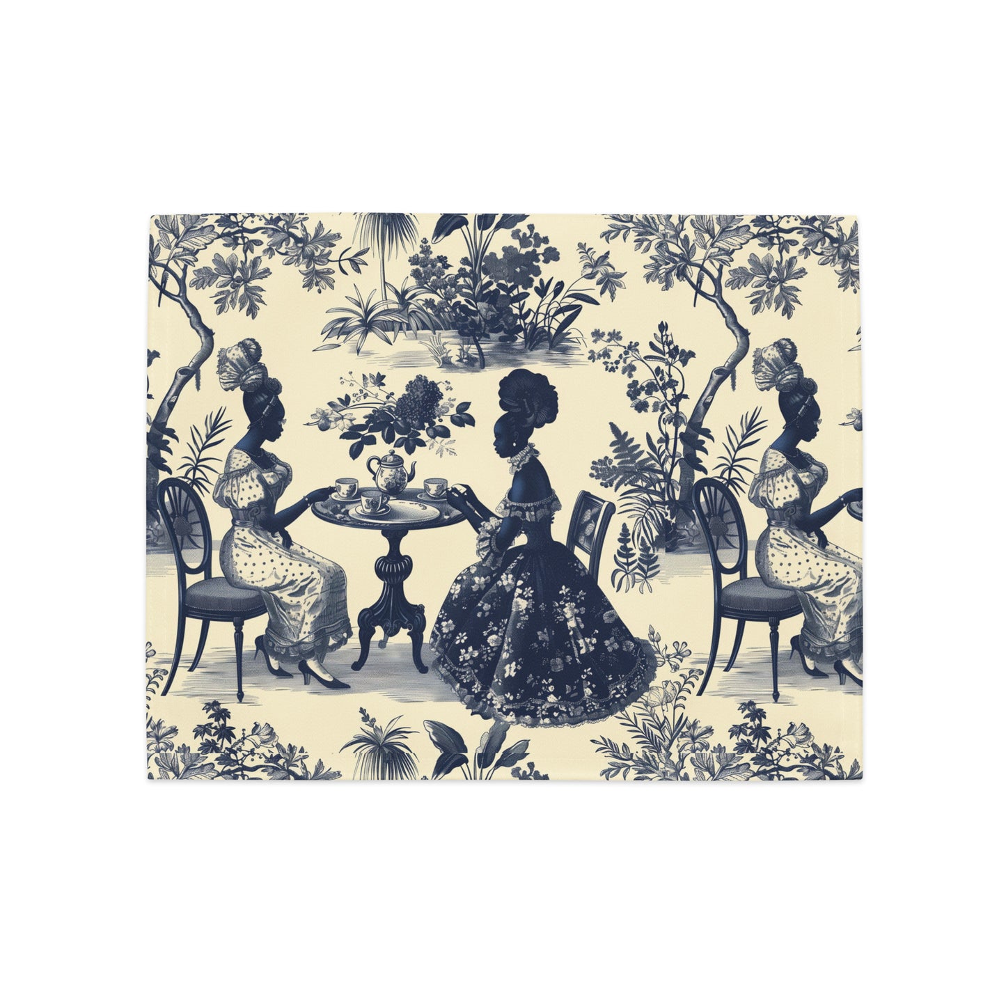 High Tea in the Garden Toile de Jouy Placemat Set