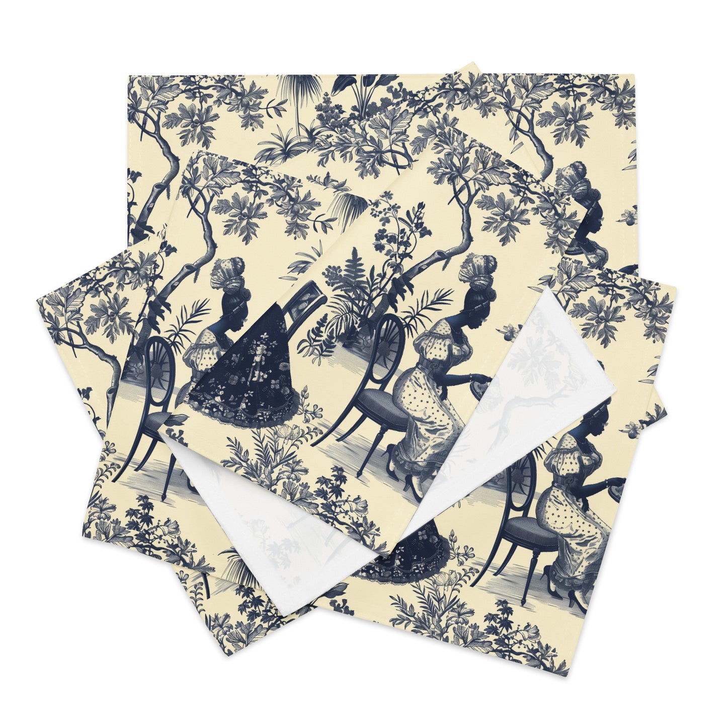 High Tea in the Garden Toile de Jouy Placemat Set