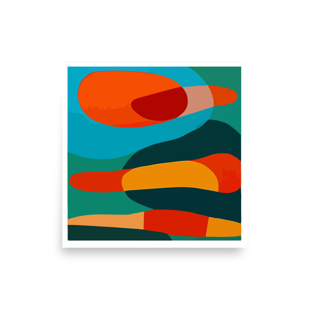 Multicolor Abstract Art Print