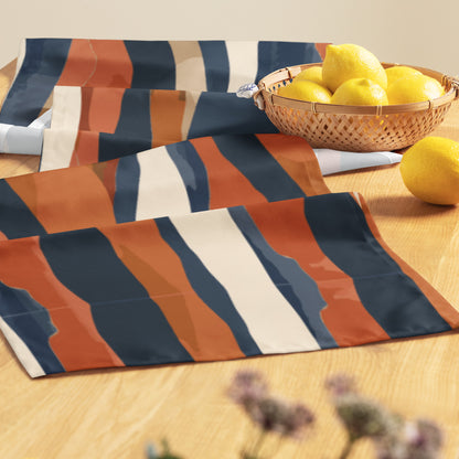 Abstract Mountain Landscape Table Runner