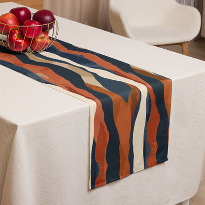 Abstract Mountain Landscape Table Runner