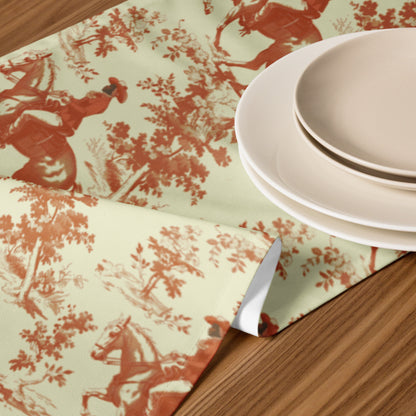 American Western Cowgirl Toile III Table runner