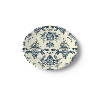 Navy Blue and Cream Toile Dinnerware