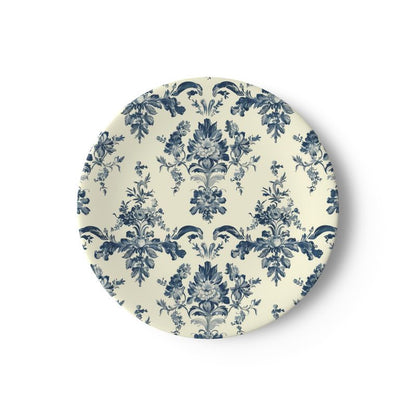 Navy Blue and Cream Toile Dinnerware